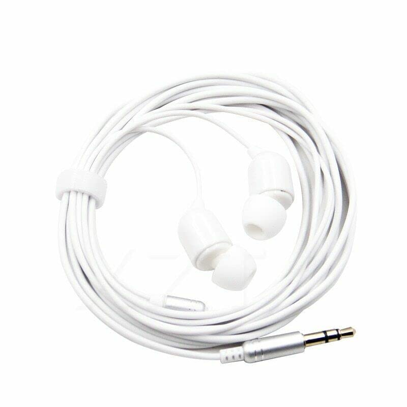 VizGiz 3 Pack 10FT Earbuds 3.5mm Stereo 3 Pole Headset Earphones 3 Meter Long Extension Wired Cord Cable Earphone Monitor in-Ear Headphone for Live Streamer Webcast Broadcast Phone Computer