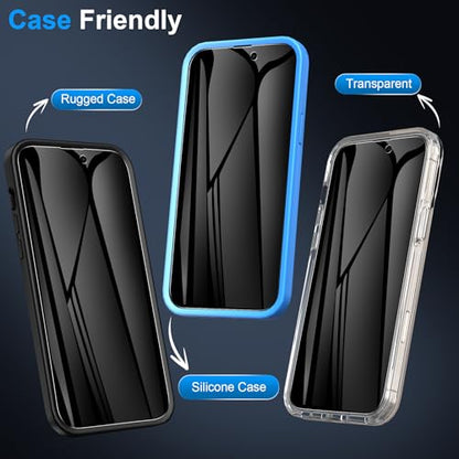 LYWHL 2 Pack for iPhone 15 Pro Max Privacy Screen Protector [Like Original Touch Sensitivity], Anti-Spy Private iPhone 15 Pro Max Film [Non-Glass], Case Friendly, Scratch-Resistant, Self-Healing - size: 6.7 inch - iPhone 15 Pro Max