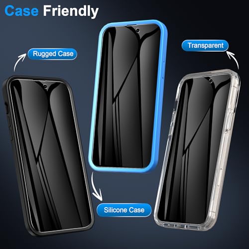 LYWHL 2 Pack for iPhone 15 Pro Max Privacy Screen Protector [Like Original Touch Sensitivity], Anti-Spy Private iPhone 15 Pro Max Film [Non-Glass], Case Friendly, Scratch-Resistant, Self-Healing - size: 6.7 inch - iPhone 15 Pro Max