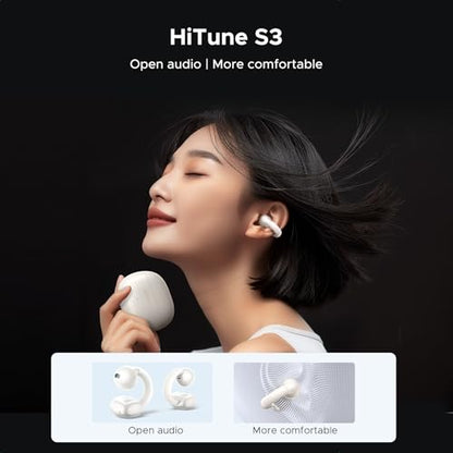 UGREEN HiTune S3 Open Ear Earbuds, Bluetooth 5.4, Clip on Earbuds, White - color: White