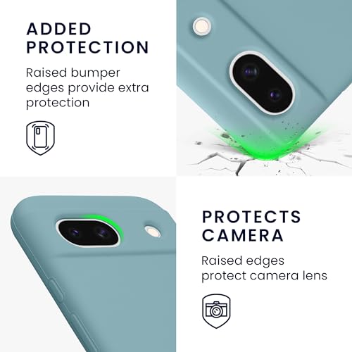 kwmobile Case Compatible with Google Pixel 8a Case - TPU Silicone Phone Cover with Soft Finish - Antique Stone - color: Antique Stone, size: Pixel 8a