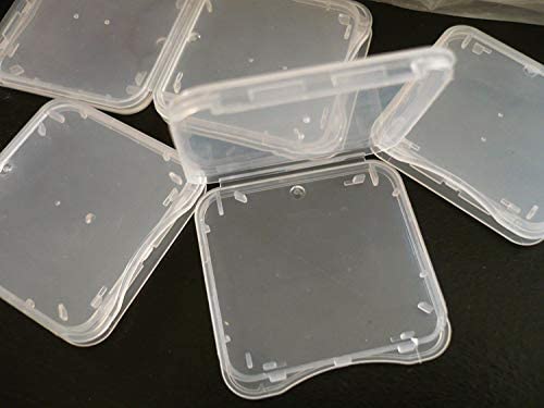 30 Pack SD MMC/SDHC PRO Duo Memory Card Plastic Storage Jewel Case (Memory Card not Included) (1 3/8" x 1 3/8" x 1/4")