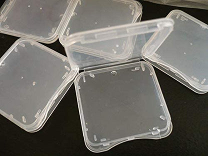 30 Pack SD MMC/SDHC PRO Duo Memory Card Plastic Storage Jewel Case (Memory Card not Included) (1 3/8" x 1 3/8" x 1/4")