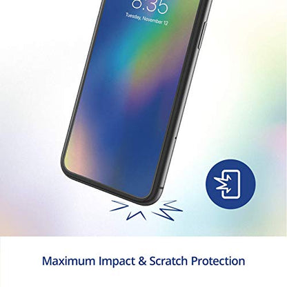 max Protection HD Screen Protection - 2 Pack - Tempered Glass Screen Protector - Made for Apple iPhone 11 Pro, iPhone Xs and iPhone X - Case Friendly (990104696) - size: iPhone 11 Pro