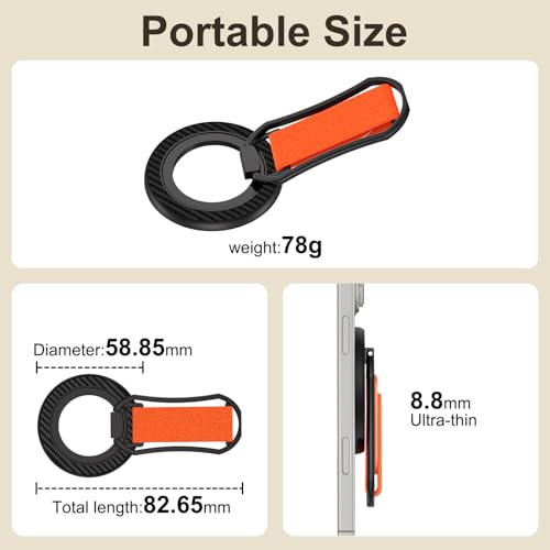 Magnetic Phone Grip for MagSafe Stand,Magnet Ring Holder Adjustable