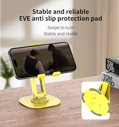 360° Rotating Cell Phone Stand for Desk (K69-Yellow) - size: K69-Yellow