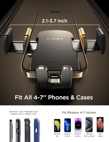 LISEN CD Phone Holder for Car Phone Holder Mount