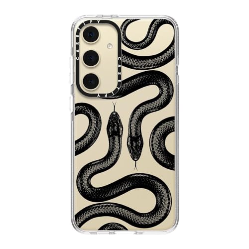 CASETiFY for Galaxy S24+ Case - Impact Clear | Not Yellowing | 6.6 ft. Drop Protection | Black Kingsnake | Clear - color: Black Kingsnake, size: Galaxy S24+