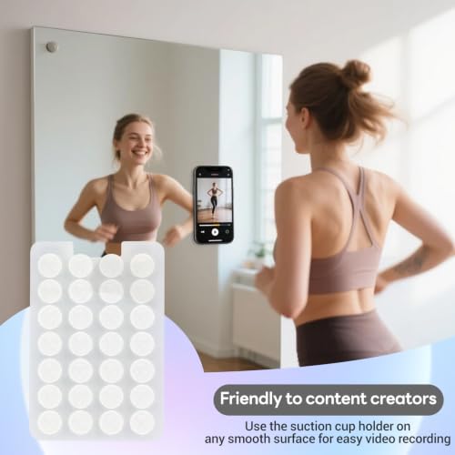 Classic - 2PCS Silicone Suction Phone Case Adhesive Mount(white) - color: White