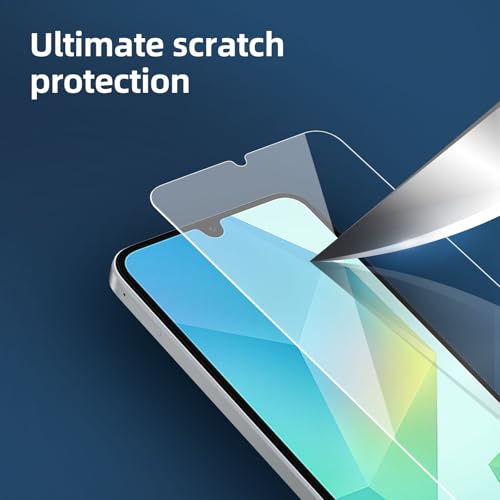 NEW'C 3 Pack Designed for Samsung Galaxy A17 2025, Galaxy A16 5G, Galaxy A26 5G Screen Protector Tempered Glass, Bubble Free, Ultra Resistant - size: A16 6.7 inches