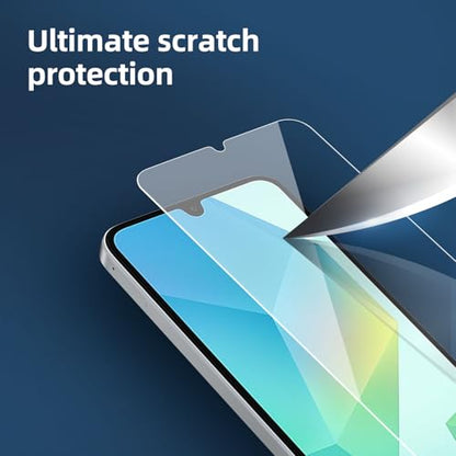 NEW'C 3 Pack Designed for Samsung Galaxy A17 2025, Galaxy A16 5G, Galaxy A26 5G Screen Protector Tempered Glass, Bubble Free, Ultra Resistant - size: A16 6.7 inches
