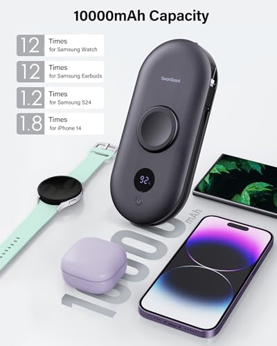 Portable Charger for Samsung Watch 8/Ultra/7/6/5 (Not for Watch 9/Ultra 2)