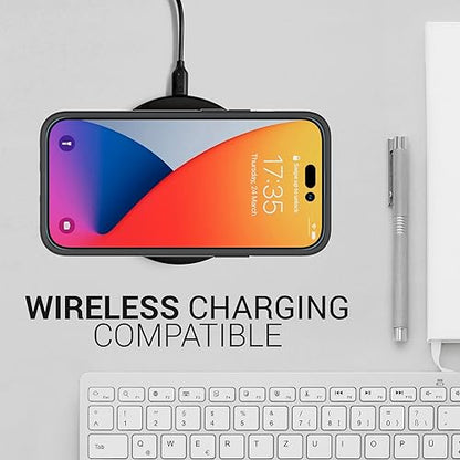 CoverON Designed for Apple iPhone 15 Case, Minimal Lightweight Slim TPU Rubber Flexible Skin Cover Thin Protective Silicone Sleeve Compatible with iPhone 15 (6.1) Phone Case Black - color: Black
