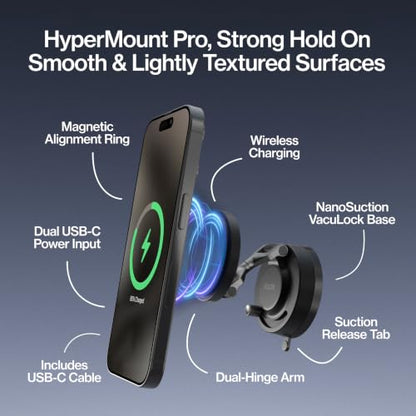 Statik HyperMount Pro Magnetic Charging Phone Holder for iPhone and Android - color: Wireless Charging, size: 1 Pack