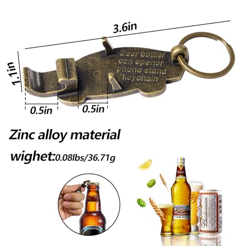 Ahiller Keychain Bottle Opener and Simple Phone Stand - color: Bronze