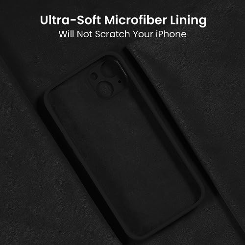 FireNova Designed for iPhone 15 Plus Case, Silicone [Camera Protection] Case, Soft Anti-Scratch Microfiber Lining Inside, 6.7 inch, Black - color: Black, size: Iphone 15 Plus