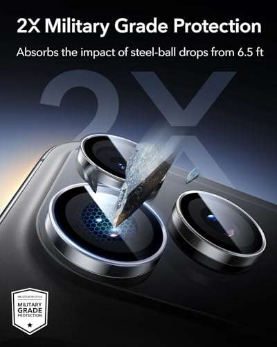 ESR for iPhone 17 Pro Max/17 Pro Camera Lens Protector, 1 Pack, Clear - color: Clear