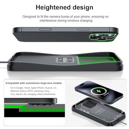 Wireless Car Phone Charger 15w Fast Chargers Charging pad Non Slip