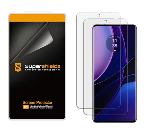 Supershieldz (2 Pack) Designed for Motorola Edge (2023) Screen Protector, High Definition Clear Shield (TPU)