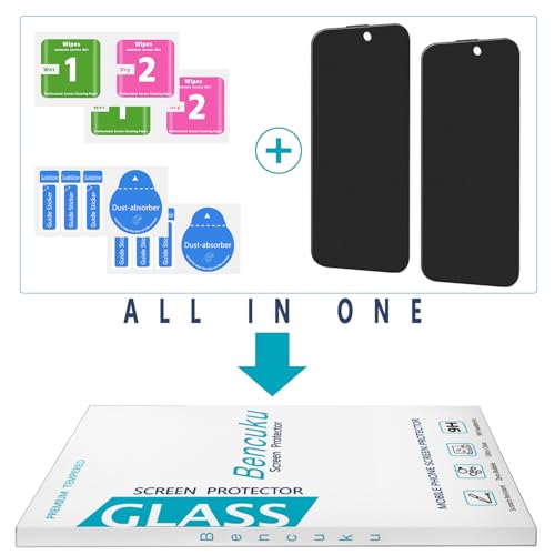 2 Pack Matte Privacy Screen Protector for iPhone 17 Tempered Glass - size: iPhone 17 6.3-Inch