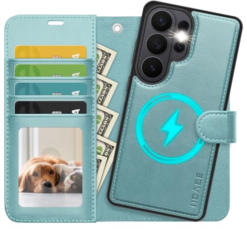 OCASE for Samsung Galaxy S26 Ultra Detachable Wallet Case with Card Holder, [2 in 1] PU Leather Flip Folio Case with RFID Blocking Stand Wrist Strap Shockproof Phone Cover 2026, Ice Blue - color: Ice Blue, size: Samsung Galaxy S26 Ultra