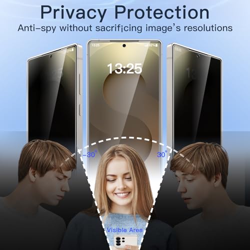 JETech Privacy Screen Protector for Samsung Galaxy S25 Ultra, 2-Pack - size: Galaxy S25 Ultra