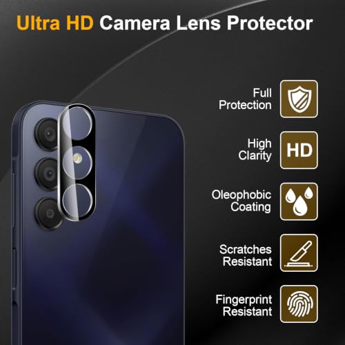 3 Pack Camera Lens Protector for Samsung Galaxy A15 5G - size: Galaxy A15