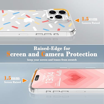 IAIYOXI Clear Case for iPhone 16 Pro, [Crystal Clear Military-Grade Drop Protection], Non-Yellowing, Slim Lightweight Transparent TPU Bumper Phone Case Cover Design - Icing - color: Icing, size: iPhone 16 Pro