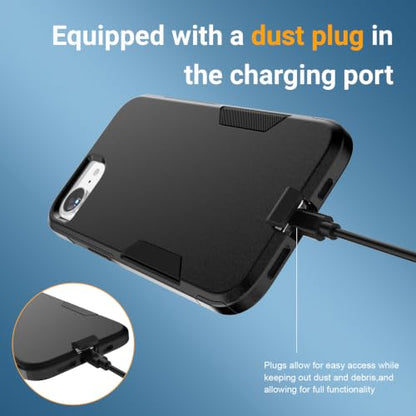 jaroco Magnetic for iPhone 17E/16E Case Heavy Duty Rugged Dual-Layer Black - color: Black, size: iPhone 17E/16E