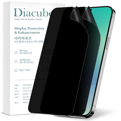 2-Pack Anti Glare Matte Privacy Screen Protector for Samsung Galaxy S26 Plus [0.1S Fingerprint ID Unlock][Anti Spy PET Flexible Film][Bubble-Free Easy Installation with Alignment Jig] - size: Galaxy S26 Plus