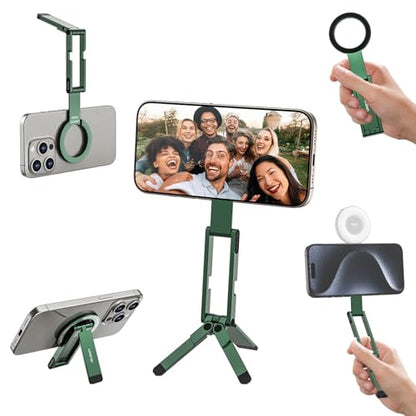 ULANZI MA60 Phone Tripod for Magsafe, Aluminium Mini Phone Stand Green - color: Green
