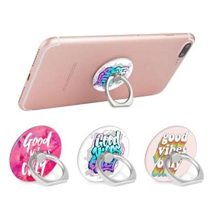 Bonoma Phone Ring Holder, 3 Pack Good Vibes Only - color: Good Vibes Only
