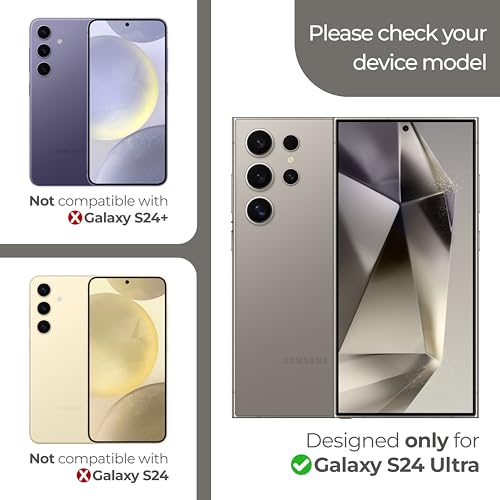 ArmorSuit 3 Pack for Samsung Galaxy S24 Ultra Screen Protector (6.8") Max Coverage MilitaryShield HD Clear Film - Made in USA - size: S24 Ultra