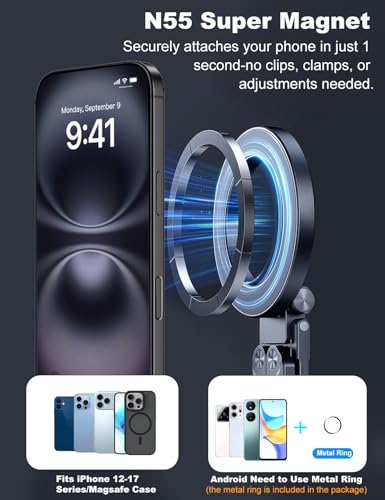 Magnetic iPad Tripod Stand Phone Holder for iPad Pro/Air/Mini & iPhone