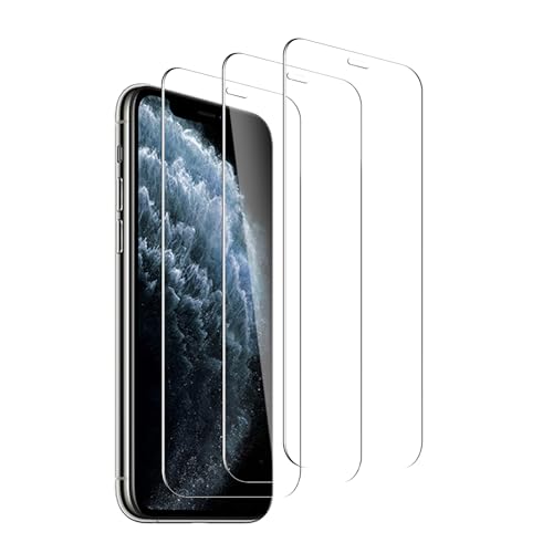 3 Pack Tempered Glass Screen Protector for iPhone 11 Pro Max/iPhone Xs Max, 9H Hardness, Scratch Resistant, HD Clear, Case Friendly, Bubble-Free, Easy Install - size: iPhone 11 Pro Max/iPhone Xs Max