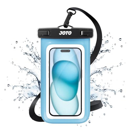 JOTO Universal Waterproof Pouch Case for iPhone 16 15 14 13 Plus Pro Max, IPX8 Cellphone Dry Bag 12 11 Pro Max XR X 8 7 6S Plus SE, Galaxy S23 S22 S21 S20+ S20 S10 Plus Note, Pixel up to 7" -Blue - color: Blue, size: 1 Pack