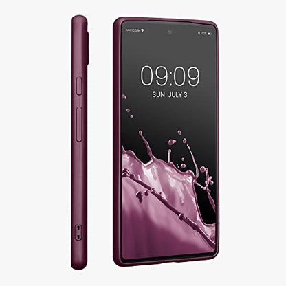kwmobile Case Compatible with Google Pixel 6a Case - Soft Slim Metallic TPU Silicone Cover - Metallic Lavender - color: Metallic Lavender