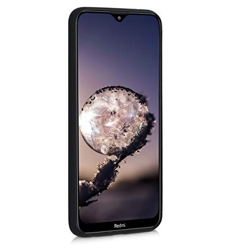 kwmobile Case Compatible with Xiaomi Redmi 8 Case - Protective Slim TPU Phone Cover - Soft Matte Finish - Black Matte