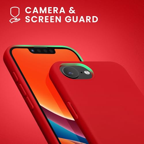 kwmobile Case Compatible with Apple iPhone 17e / iPhone 16e Case - Slim Protective TPU Silicone Phone Cover - Classic Red - color: Classic Red, size: iPhone 17e / iPhone 16e