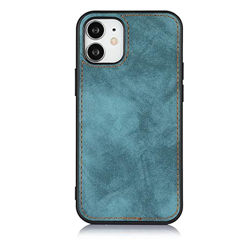 iCoverCase for iPhone 12 Mini Wallet Case with Card Holder and Wrist Strap, PU Leather Kickstand Card Slots Zipper Pocket Magnetic [Detachable] Flip Cover Case 5.4 Inch (Blue) - color: Blue