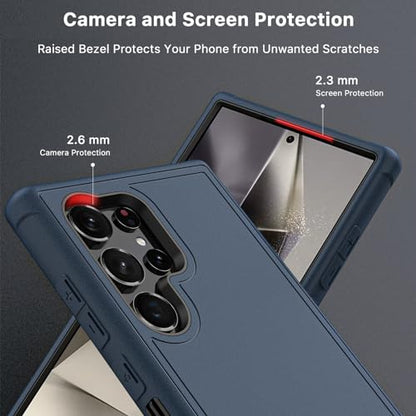 M MYBAT PRO for Samsung Galaxy S24 Ultra Case with 360° Rotating Stand - color: Blue, size: Samsung Galaxy S24 Ultra