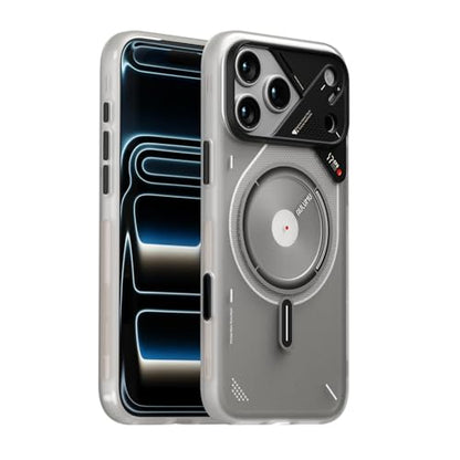 Aulumu A17 iPhone 17 Pro Magnetic Thermal Case | CoolHyper | with Camera Control | IMD Technology | Compatible with Magsafe | Touch Translucent White - color: Translucent White, size: iPhone 17 Pro