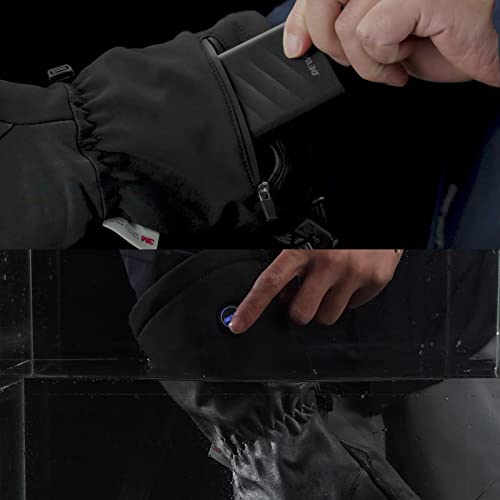 DEWBU Mini Portable Charger, 4000mAh Ultra Slim Lightweight Power Bank with Battery Level Indicator and USB-C Port for Travel, Compatible with iPhone, iPad, Samsung Galaxy, Android, and Heated Gloves