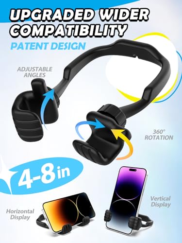 Stocking Stuffers for Teens Boys Men Kids Gifts Thumbs Up Lazy Phone Holder - color: Black