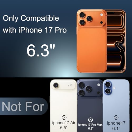 Battery Case for iPhone 17 Pro (5000mAh),Rechargeable Extended Fast Charger Charging Case with Kickstand, Portable Protective Battery Back Pack Cover for iPhone 17 Pro(6.3") Black
