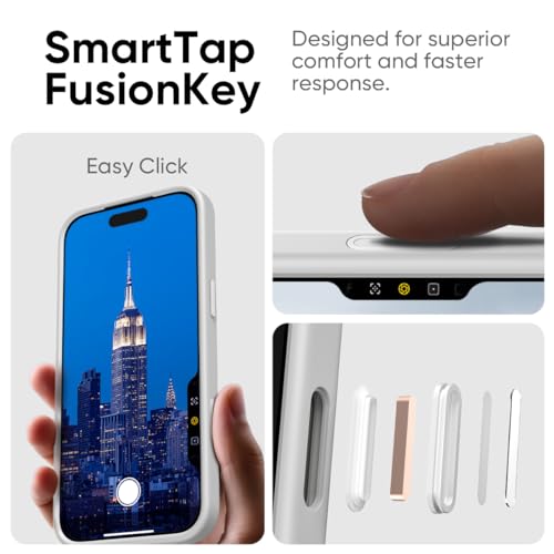 FLOLAB Surtect Tri-Fusion Magnetic for iPhone 17 Case Protective Slim Design Magsafe Compatible Military Grade - White Clear - color: White Clear, size: iPhone 17