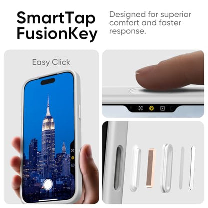 FLOLAB Surtect Tri-Fusion Magnetic for iPhone 17 Case Protective Slim Design Magsafe Compatible Military Grade - White Clear - color: White Clear, size: iPhone 17