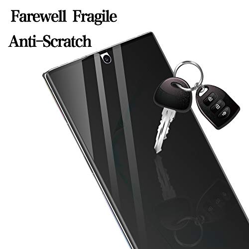 LYWHL 2 Pack for Samsung Note 10 Privacy Screen Protector, Anti-Spy Flexible Film Full Adhesive Screen Protector for Galaxy Note 10 6.3" [Not for Note 10 Plus] [Support Fingerprint ID] - Black - size: Samsung Galaxy Note 10
