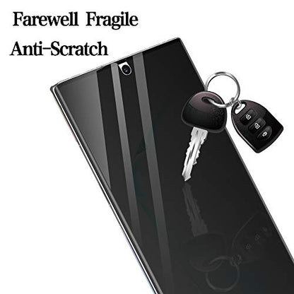 LYWHL 2 Pack for Samsung Note 10 Privacy Screen Protector, Anti-Spy Flexible Film Full Adhesive Screen Protector for Galaxy Note 10 6.3" [Not for Note 10 Plus] [Support Fingerprint ID] - Black - size: Samsung Galaxy Note 10