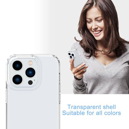 Phone Case For iPhone 14 Pro Clear, [Crystal Clear][Non-Yellowing] Slim Shockproof Reinforced Drop Protective Flexible TPU Back Cover Phone Case For iPhone 14 Pro Protective Case(Transparent) - color: Transparent
